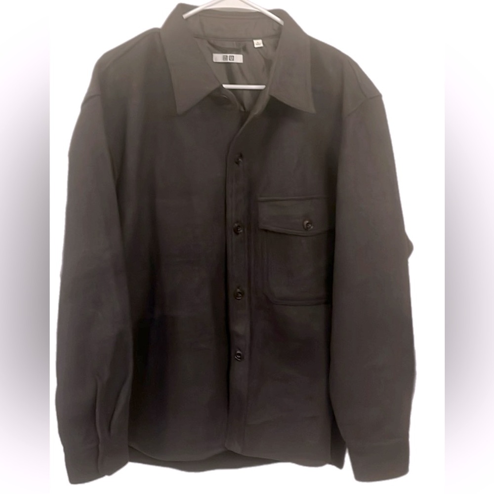 Uniqlo black Shirt Jacket